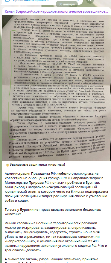 Можно ли усыплять бродячих собак? - отвечает Администрация Президента